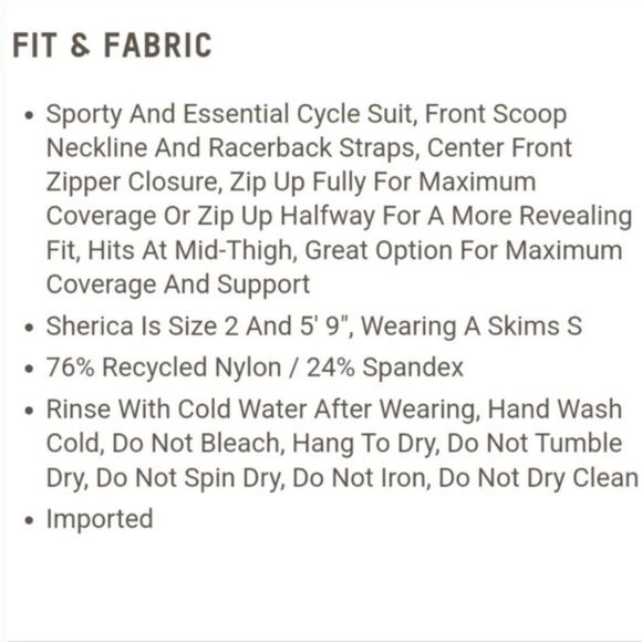 SKIMS Swim Mock Neck Cycle Suit Taffy Women’s Size XXS Limited Edition NWT - Picture 6 of 12